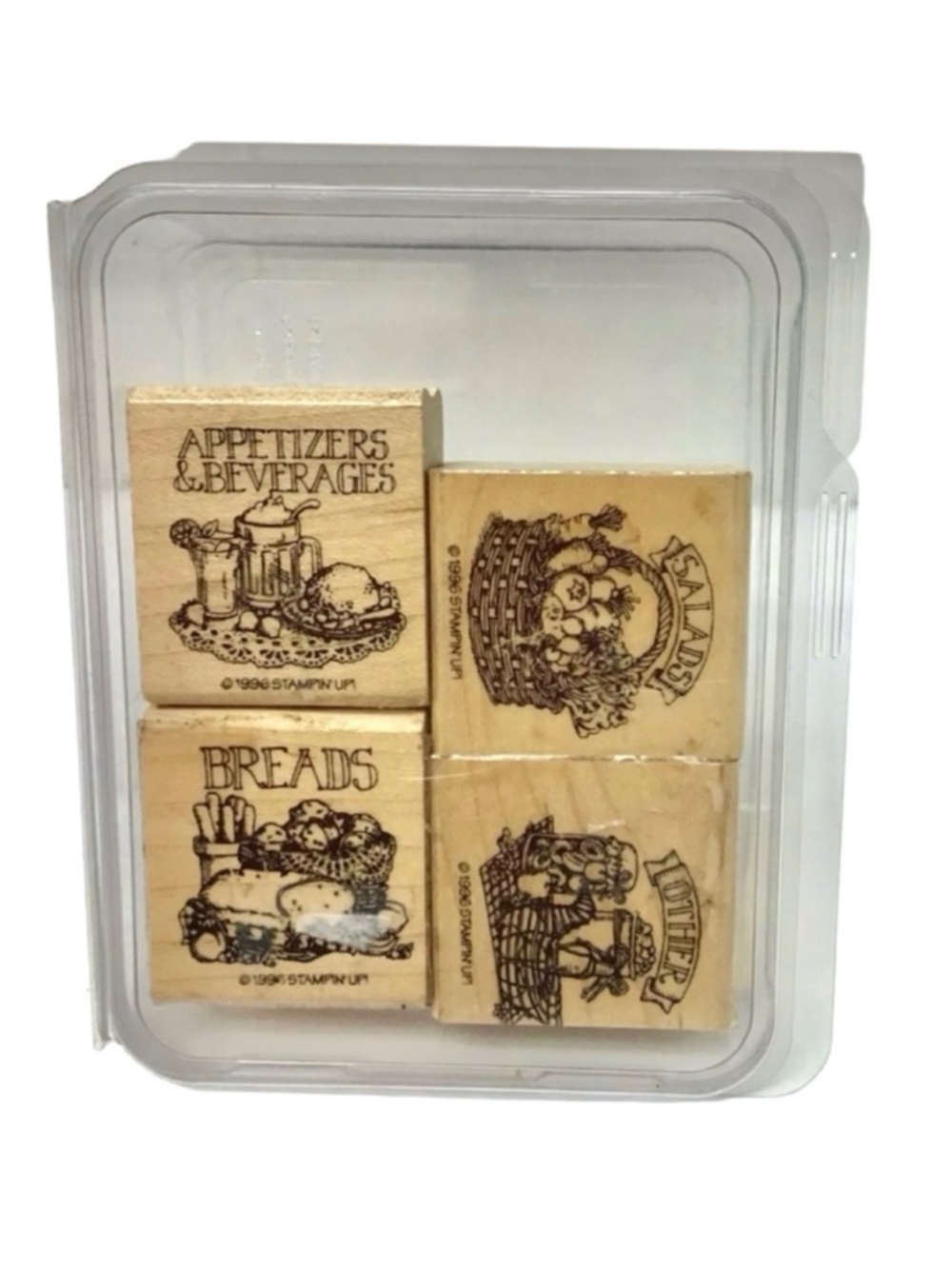 Stampin’ Up! 1996 “Recipe Fun” Rubber Stamp Set